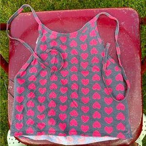 Heart halter top